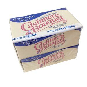 Cashmere Bouquet Beauty Bath Soap NOS Sealed Vintage Twin Pack 2 - 4 ounce Bars